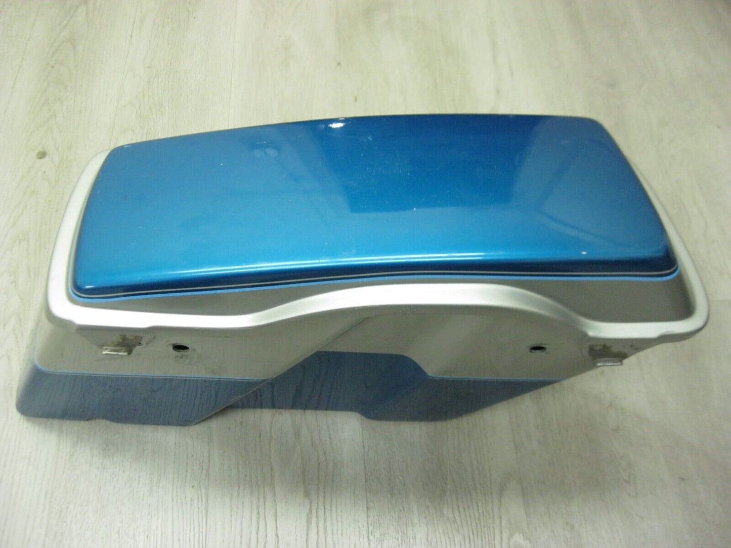 Harley-Davidson OEM LEFT 93-2013 Touring Saddlebag & Lid Blue & Silver 90753-93