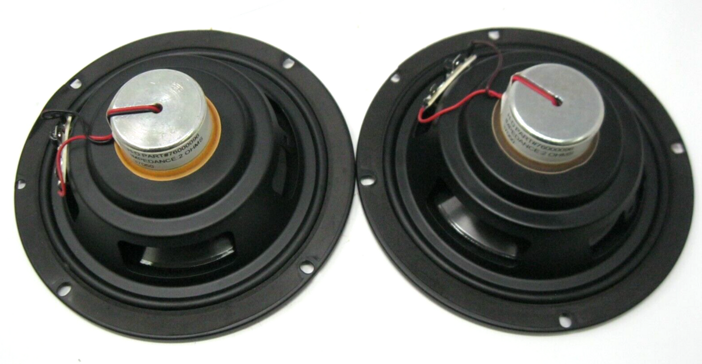 Harley-Davidson OEM Pair 14-20 FLH 5.25" (6 5/8" Ring) 2 OHM Speakers 76000096