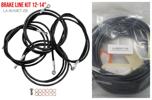 14-16 for Harley FLHTK Cable/Brake Line Kit 12" 14" Ape hangers LA-8052KT-13B