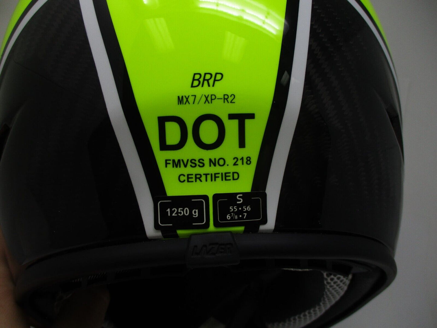 BRP LAZER Ski-Doo XP-R2 Carbon Light Original Helmet SIZE 55-56 cm MX7/XP-R2