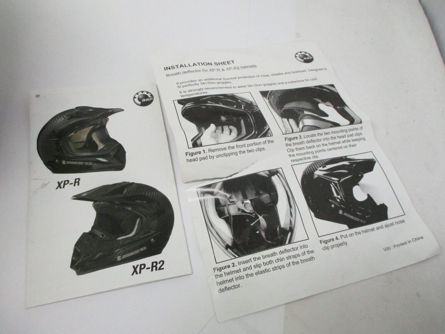 BRP LAZER Ski-Doo XP-R2 Carbon Light Original Helmet SIZE 55-56 cm MX7/XP-R2