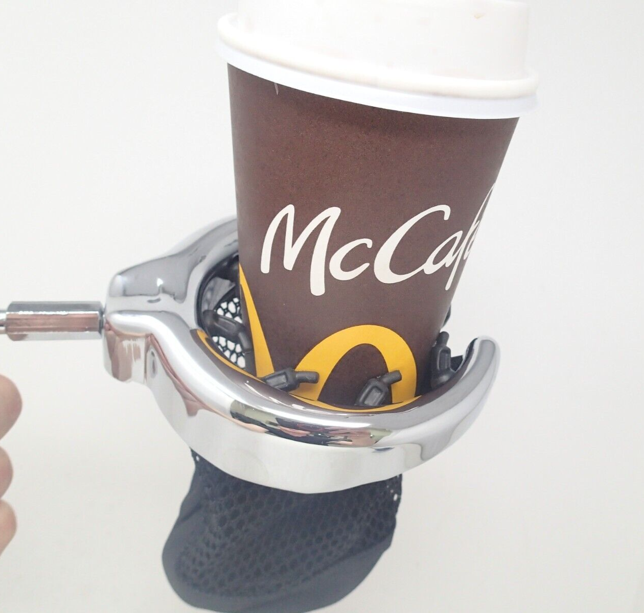 1" Handlebar Cup Holder Metal Drink Basket Fits Harley Davidson Custom