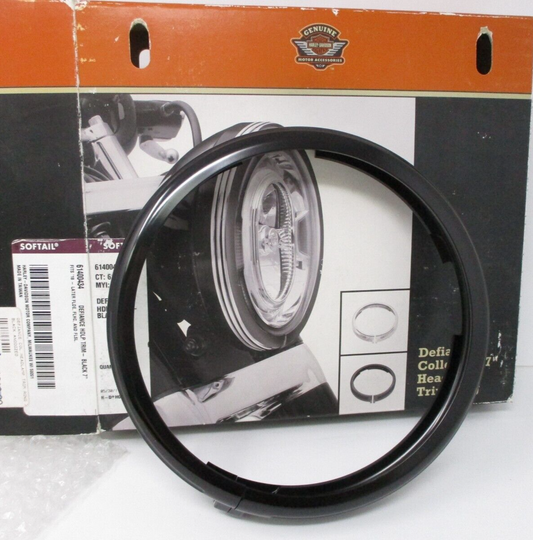 61400434 Harley Davidson OEM Defiance Collection 7" Headlight Trim Ring