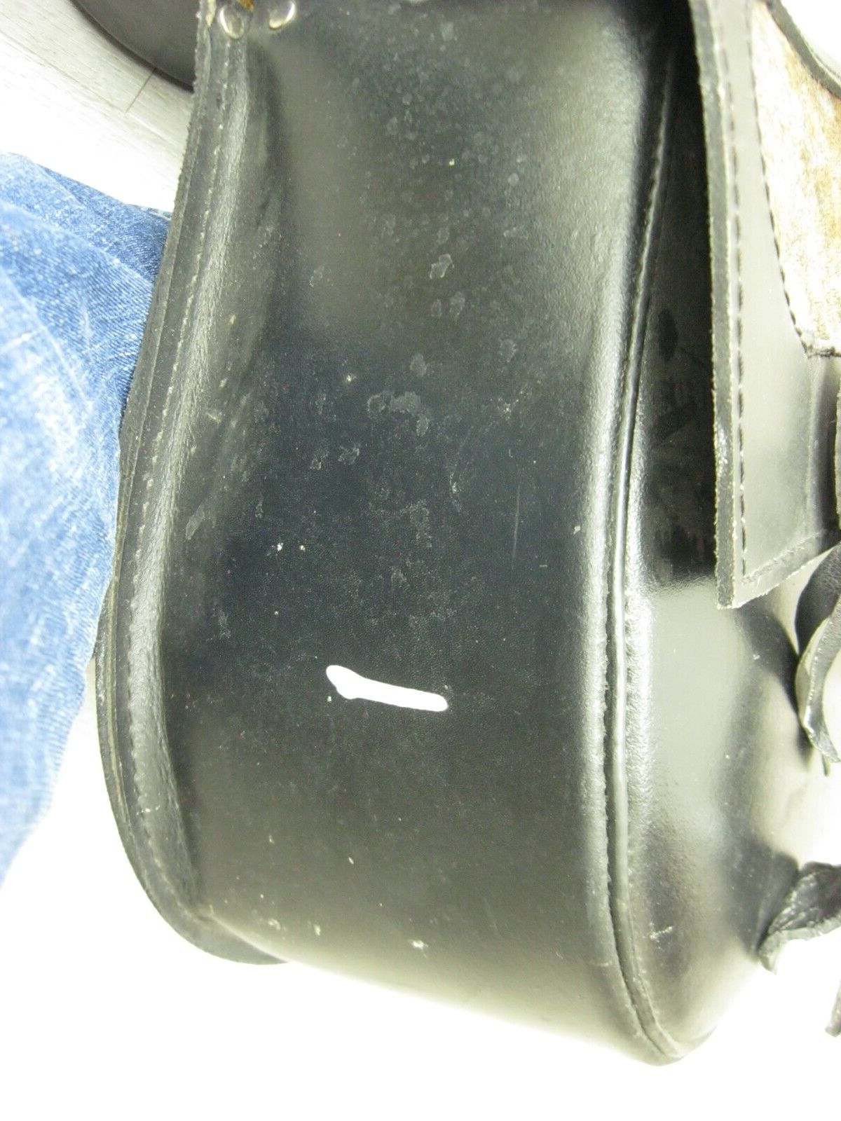 Unbranded Western Style Universal Saddlebags with Cow Hide Inlay