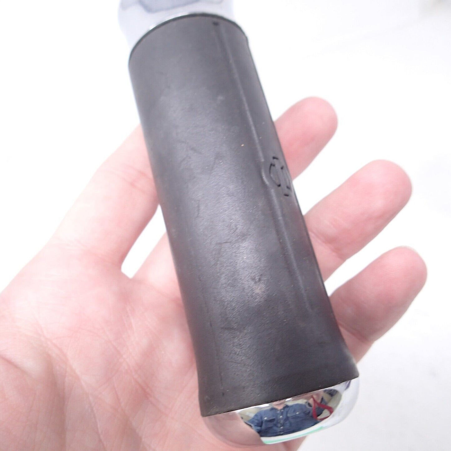 56799-04 96-UP Harley Davidson Dyna Softail CONTOURED CHROME RUBBER GRIP Clutch