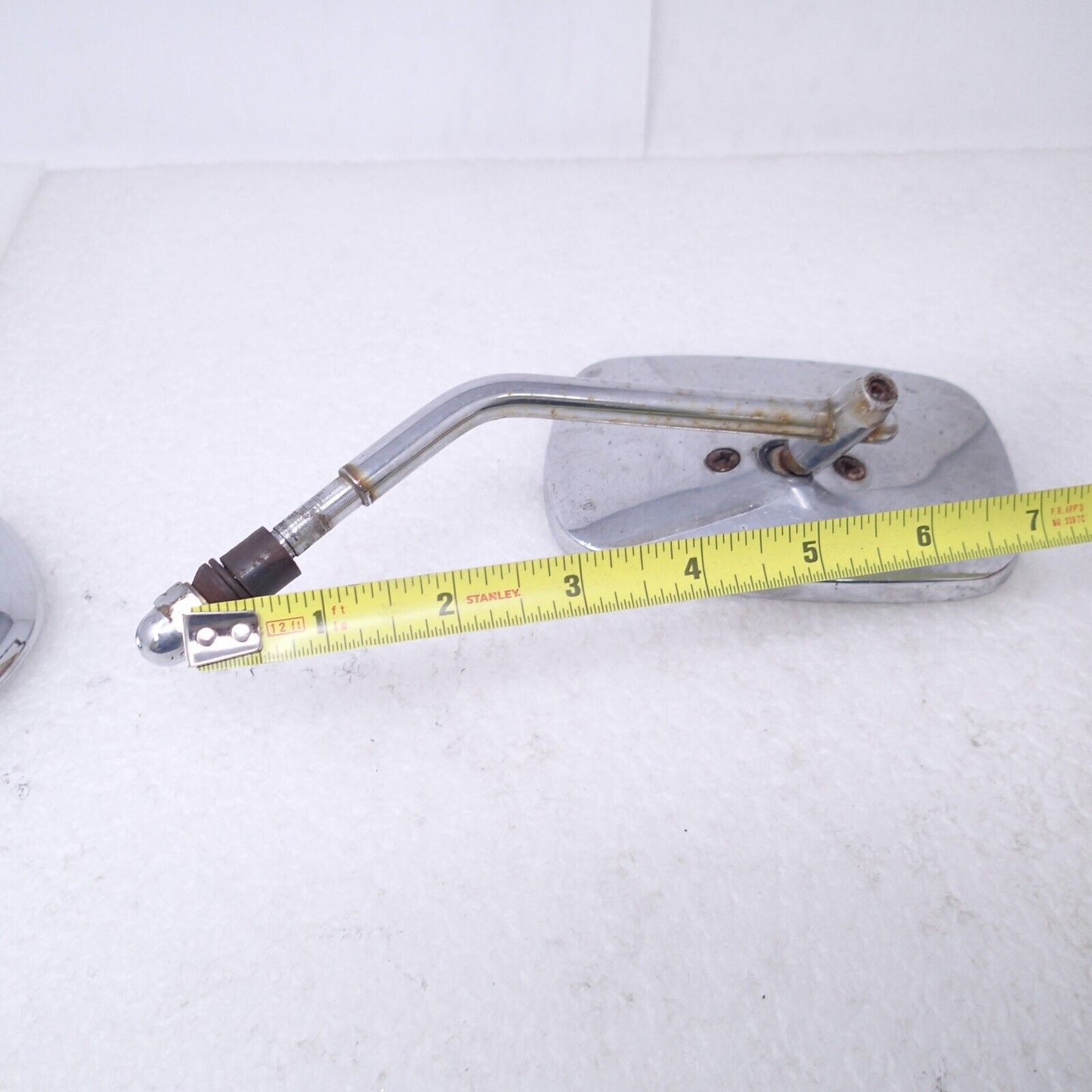 Harley Davidson Softail & Dyna & Sportster Left Square Rear View Mirror