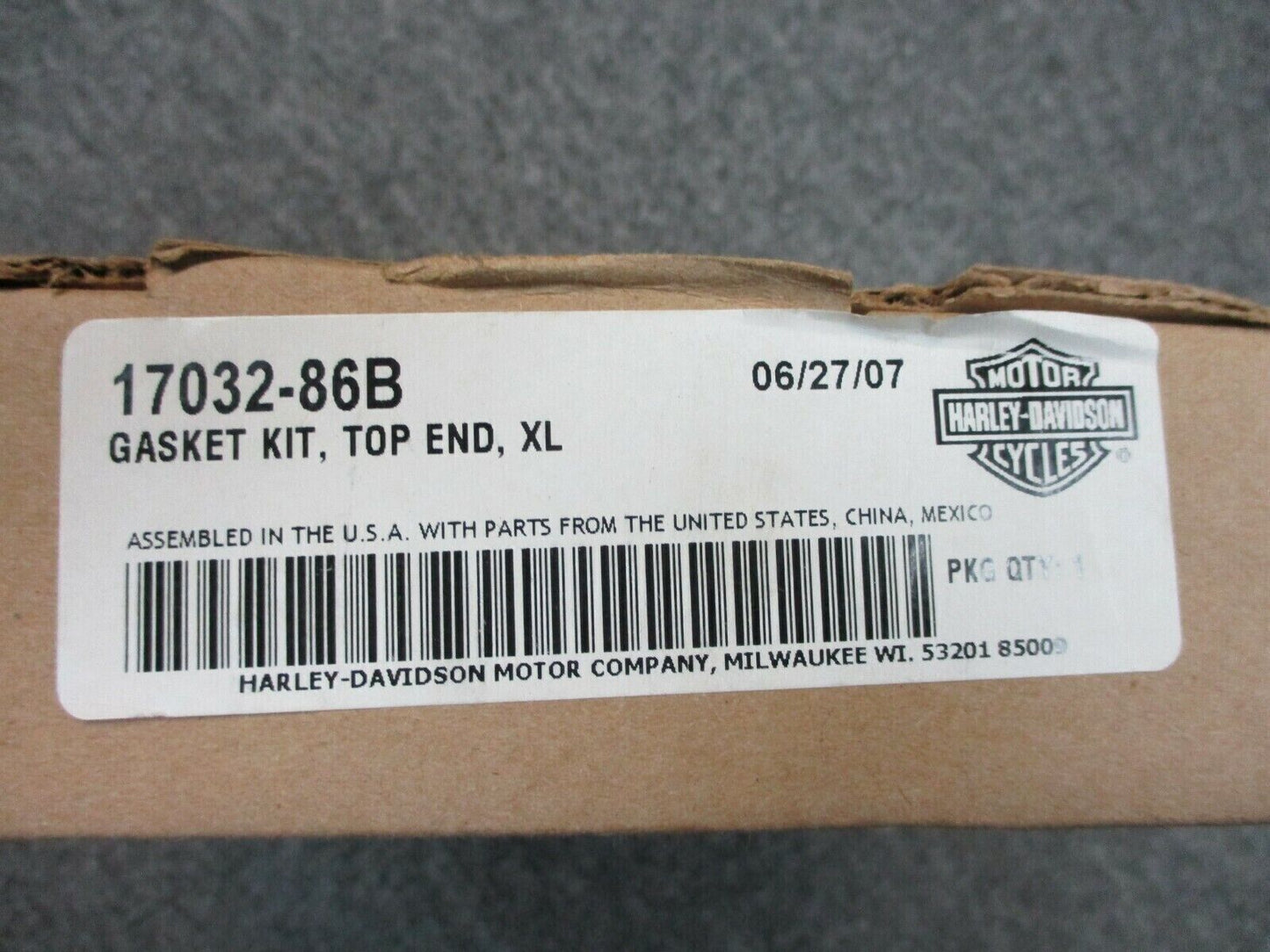 Harley Davidson OEM XL Top End Gasket Kit 17032-86B 86-92 for Portugal guy