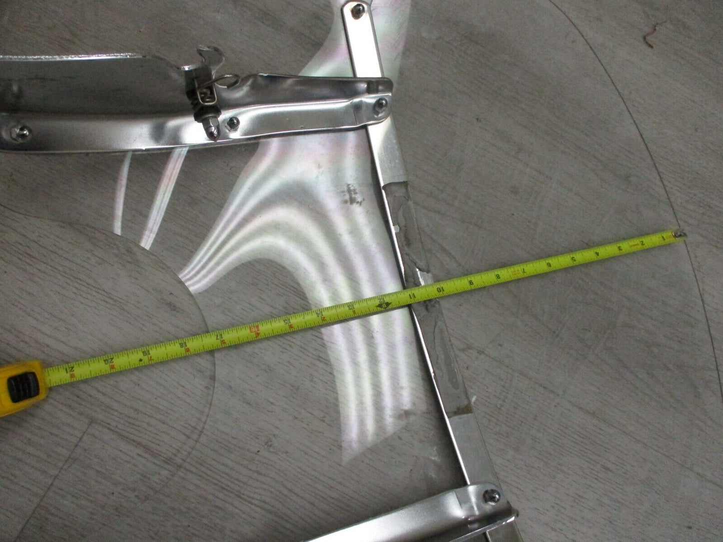 17" Harley Davidson Quick Release Compact Windshield (post-accident)