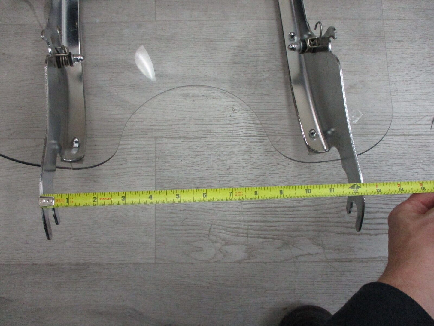 17" Harley Davidson Quick Release Compact Windshield (post-accident)