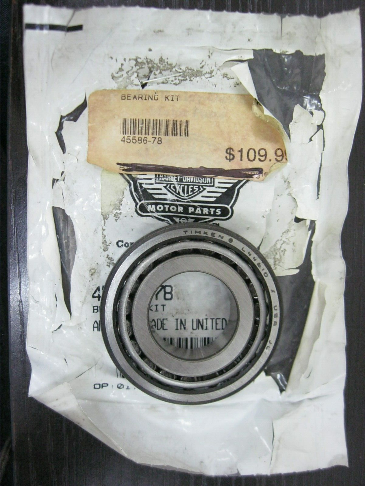 Harley-Davidson OEM 79-85 Sportster Steering Head Bearing & Cone 45586-78