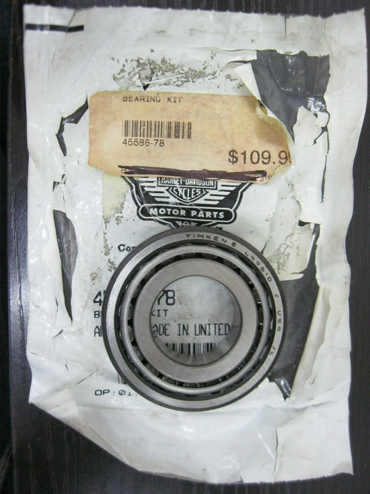 Harley-Davidson OEM 79-85 Sportster Steering Head Bearing & Cone 45586-78