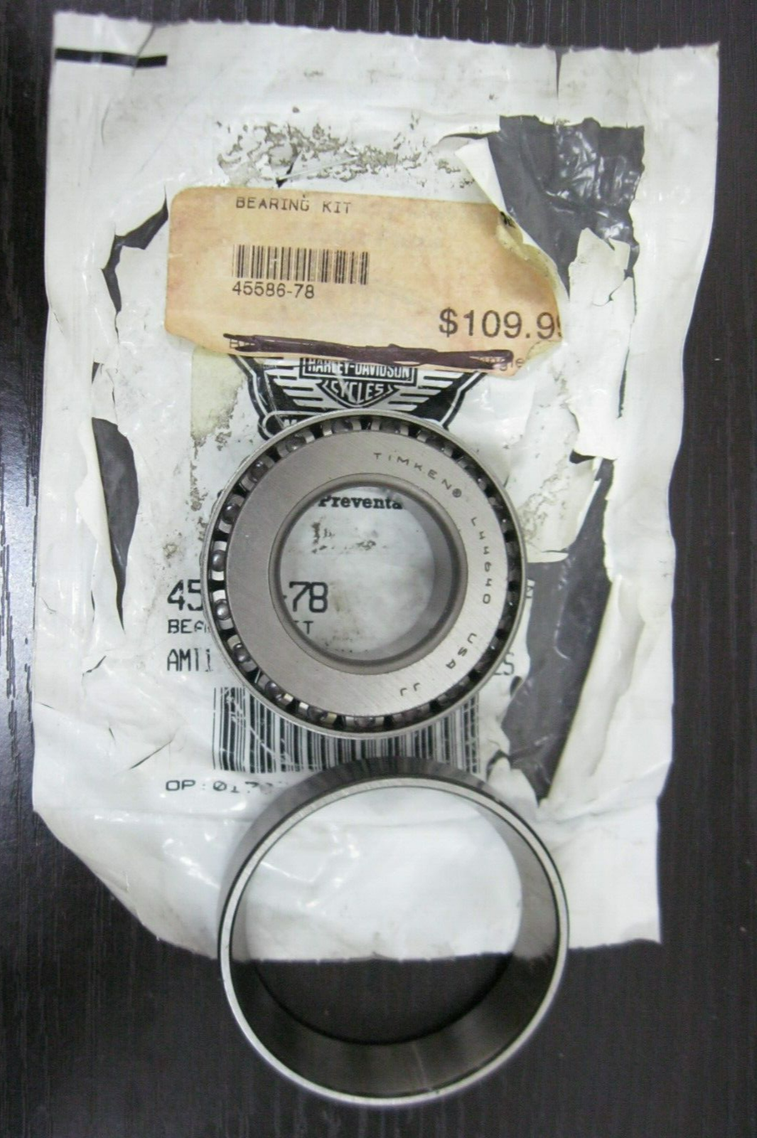 Harley-Davidson OEM 79-85 Sportster Steering Head Bearing & Cone 45586-78