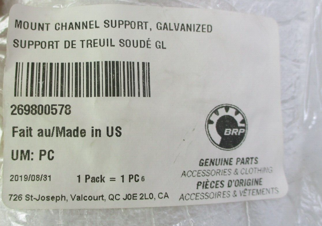 Sea-Doo OEM Galvanized Mount Channel Support   269800578