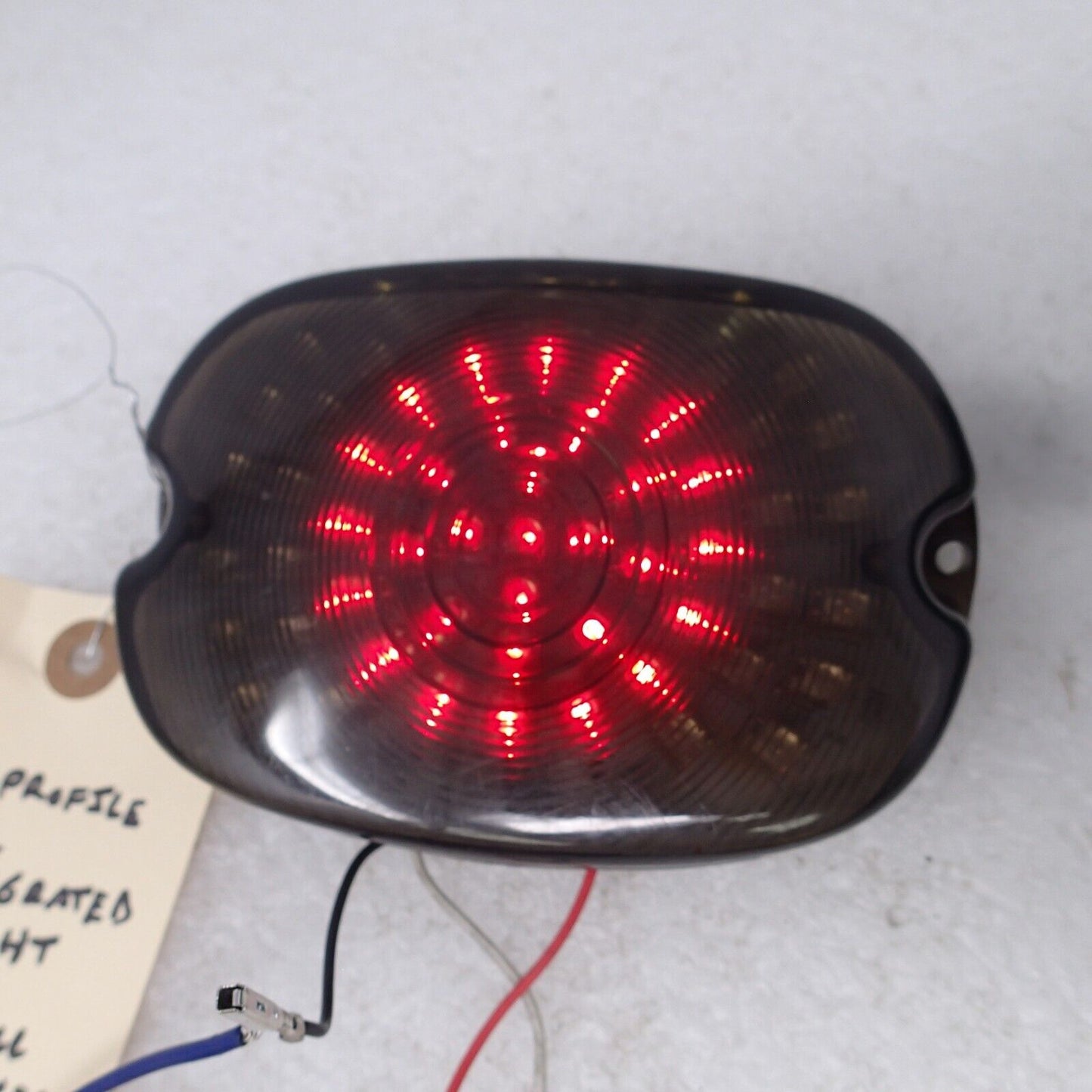 LED Smoke Rear Tail Light Brake Lamp For Harley Touring Glide Dyna Softail Sport