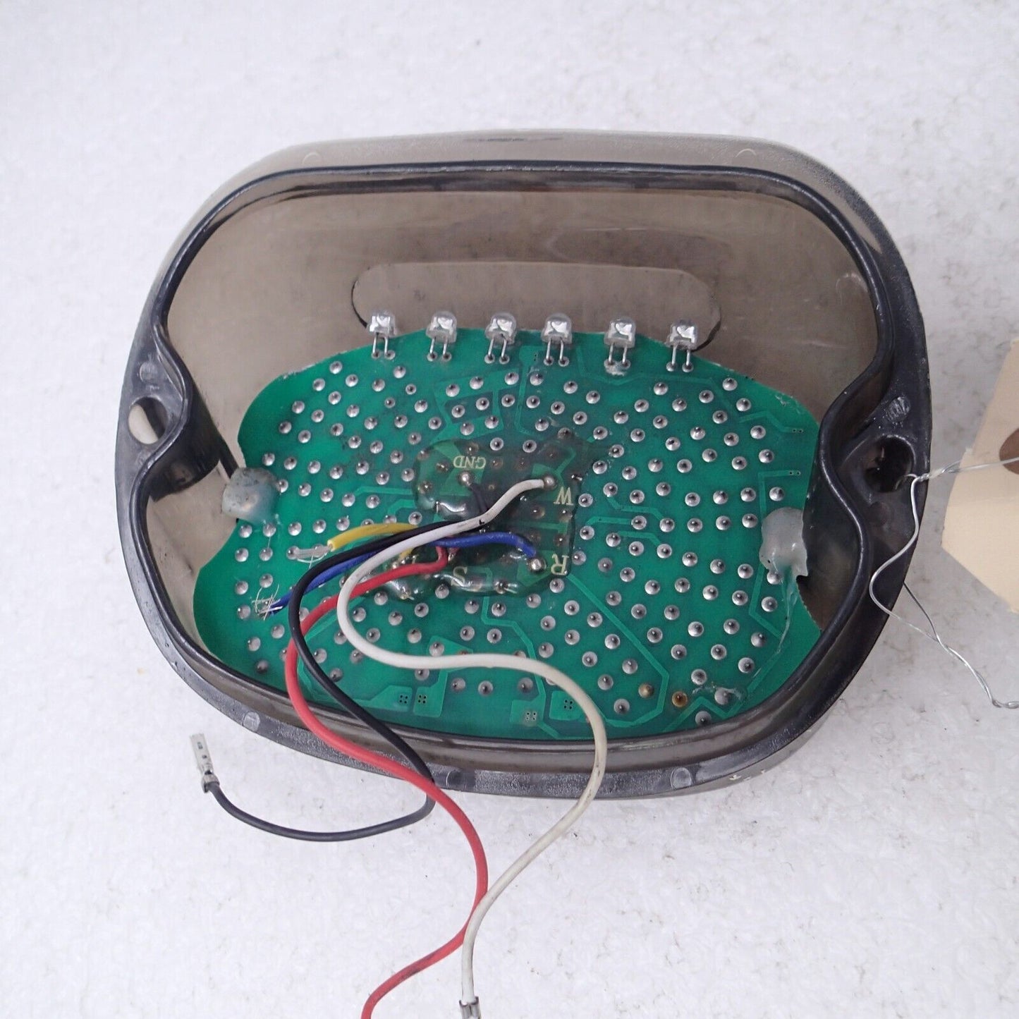 LED Smoke Rear Tail Light Brake Lamp For Harley Touring Glide Dyna Softail Sport