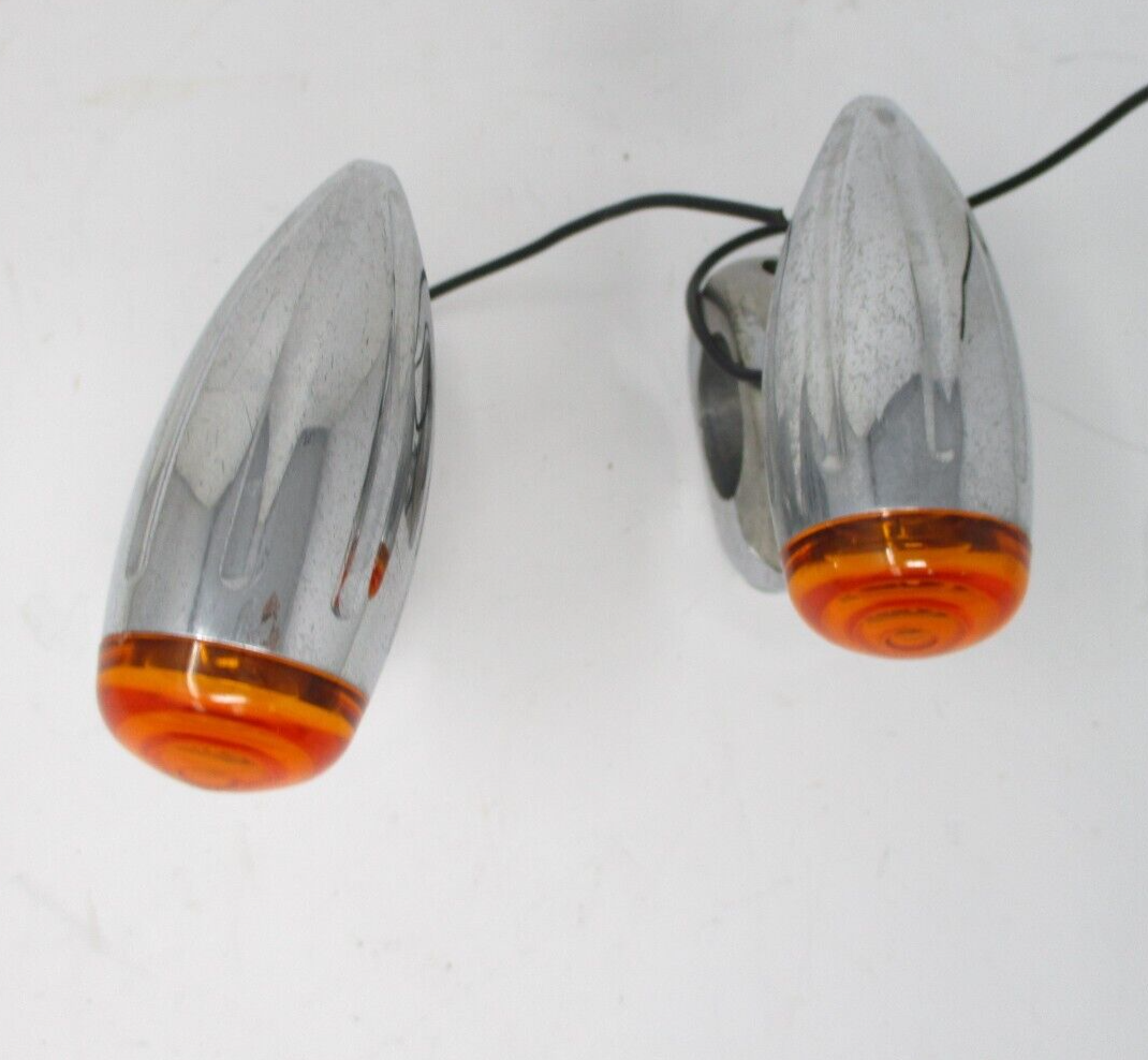 EMGO Bullet Marker Lights Buffalo 61-73192 +Clamp Amber LED Mini Bullets Turn