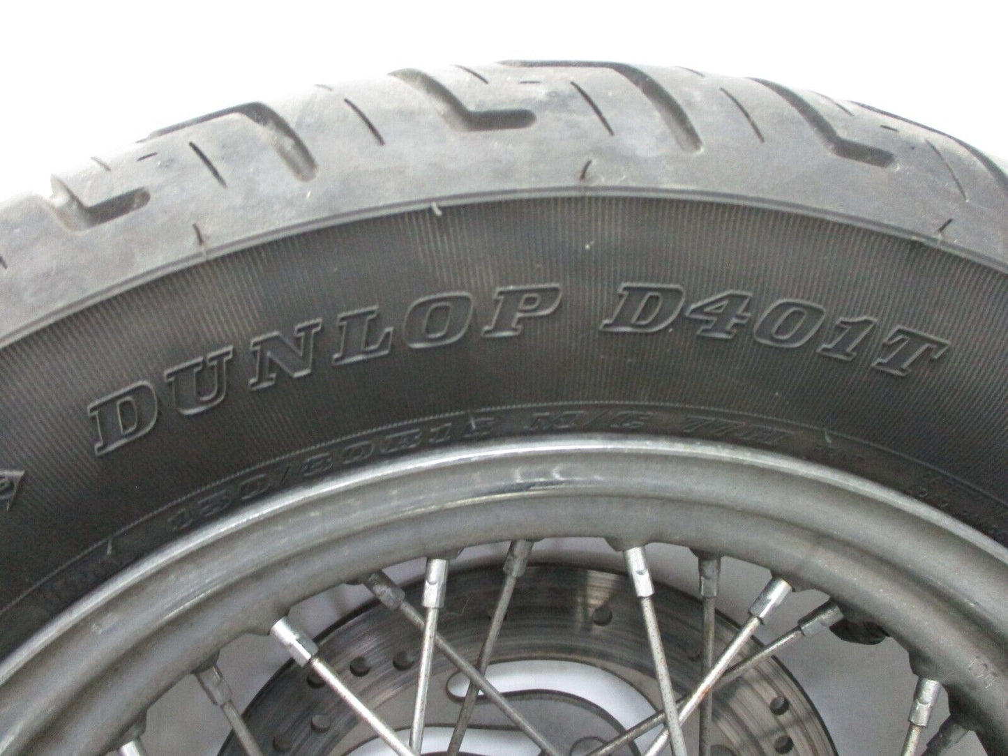 Harley 40 Spoke Chrome Rim Wheel & Tire D401T 150/80B16 41797-00 / 5848674