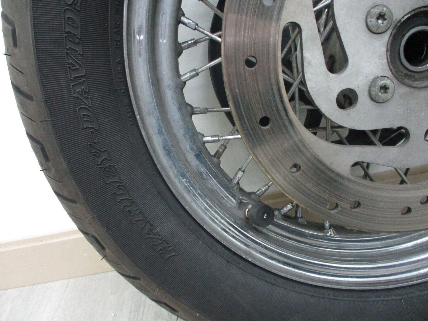 Harley 40 Spoke Chrome Rim Wheel & Tire D401T 150/80B16 41797-00 / 5848674