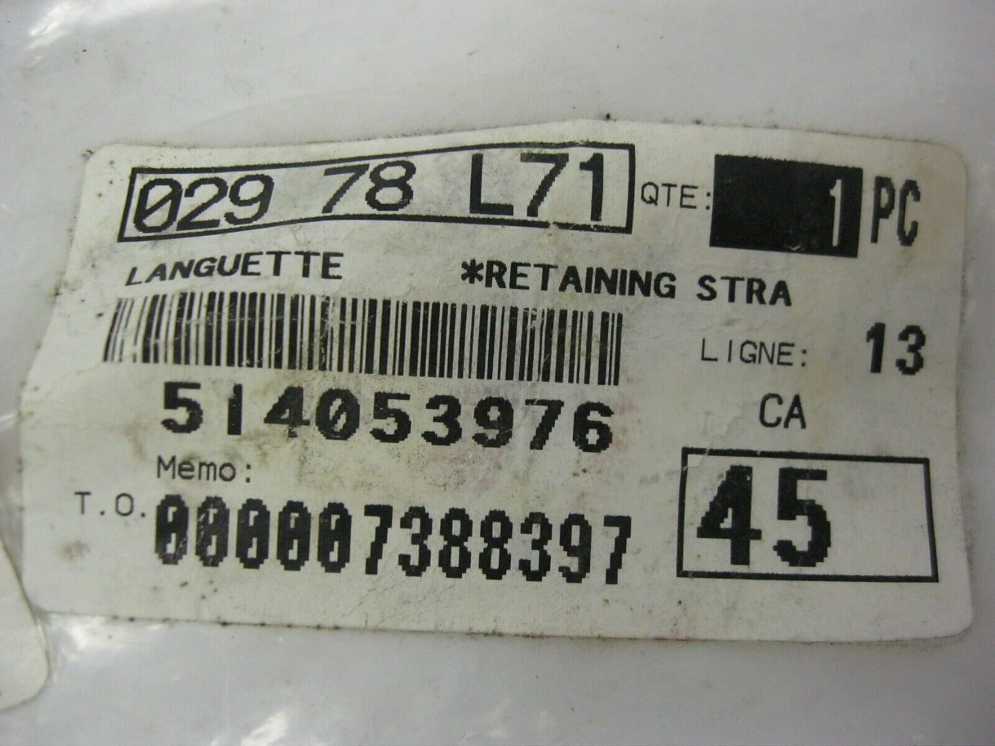 Ski-Doo OEM 05-07 Mach Z, Summit, MX-Z Retaining Strap 514053976