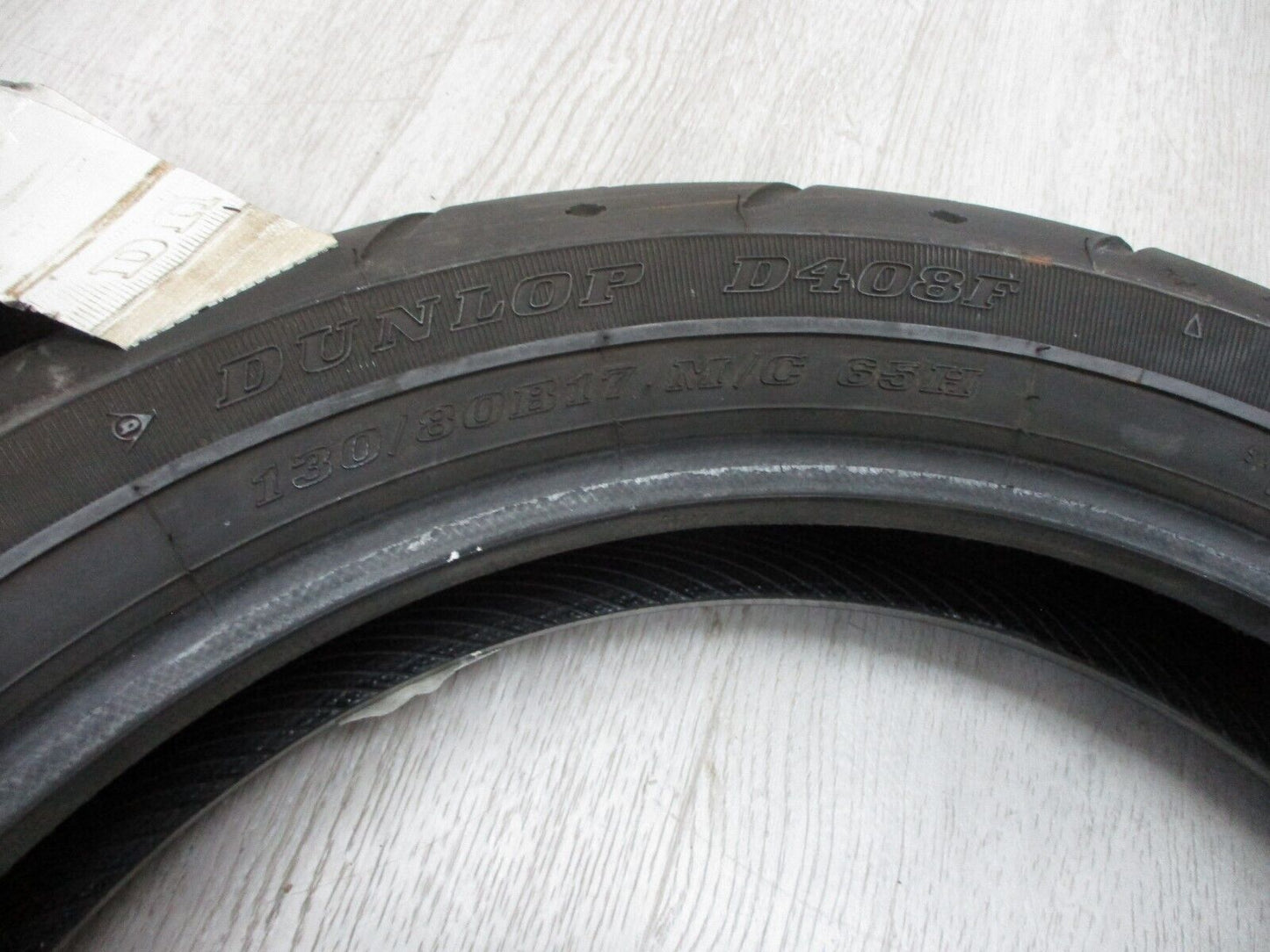 DUNLOP USED 130/80B17 MOTORCYCLE TIRE FRONT D408F (2009 Y) 0305-0305 USED