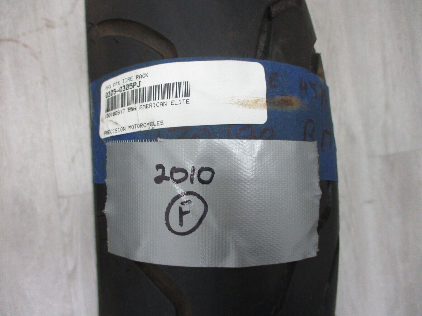 USED DUNLOP AMERICAN ELITE 65H FRONT TIRE 130/80B17 MOTORCYCLE (2010Y)