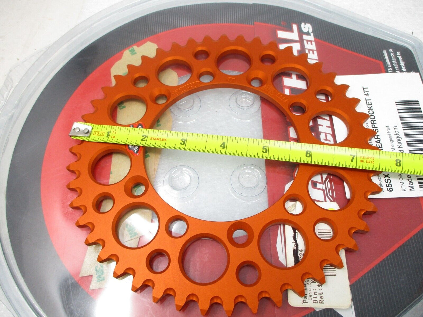 NEW KTM 65 SX XC ALL YEARS 47 TOOTH 47T REAR RENTHAL SPROCKET ORANGE U6911024