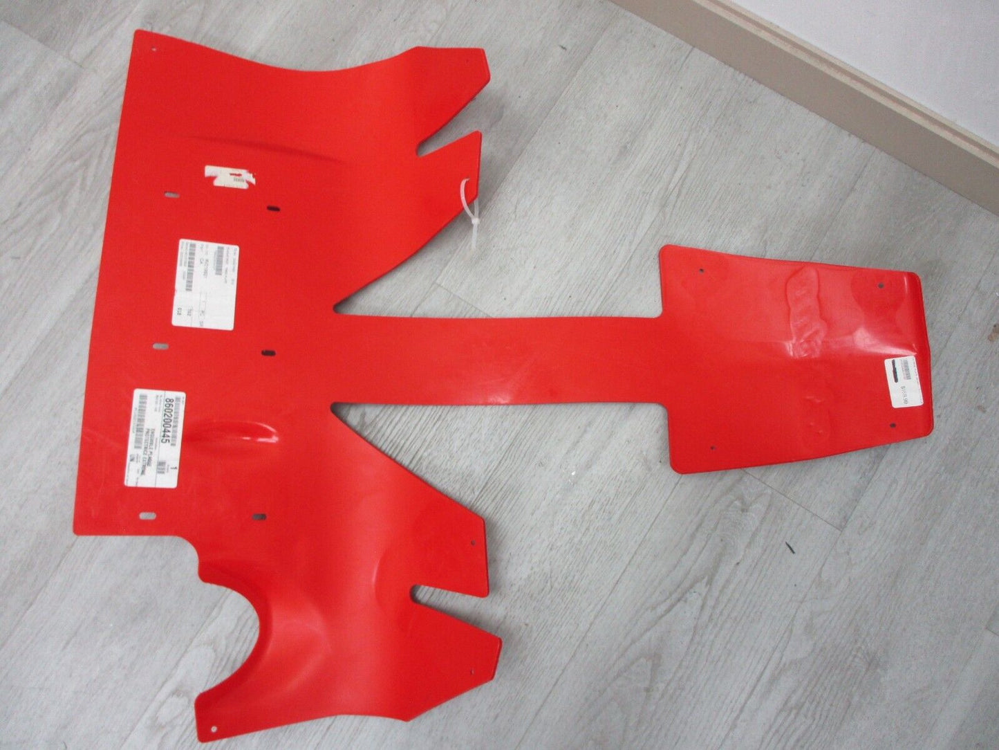 860200445 Ski-Doo New OEM Extreme Skid Plate RED Bulkhead/Chassis Protector REV-