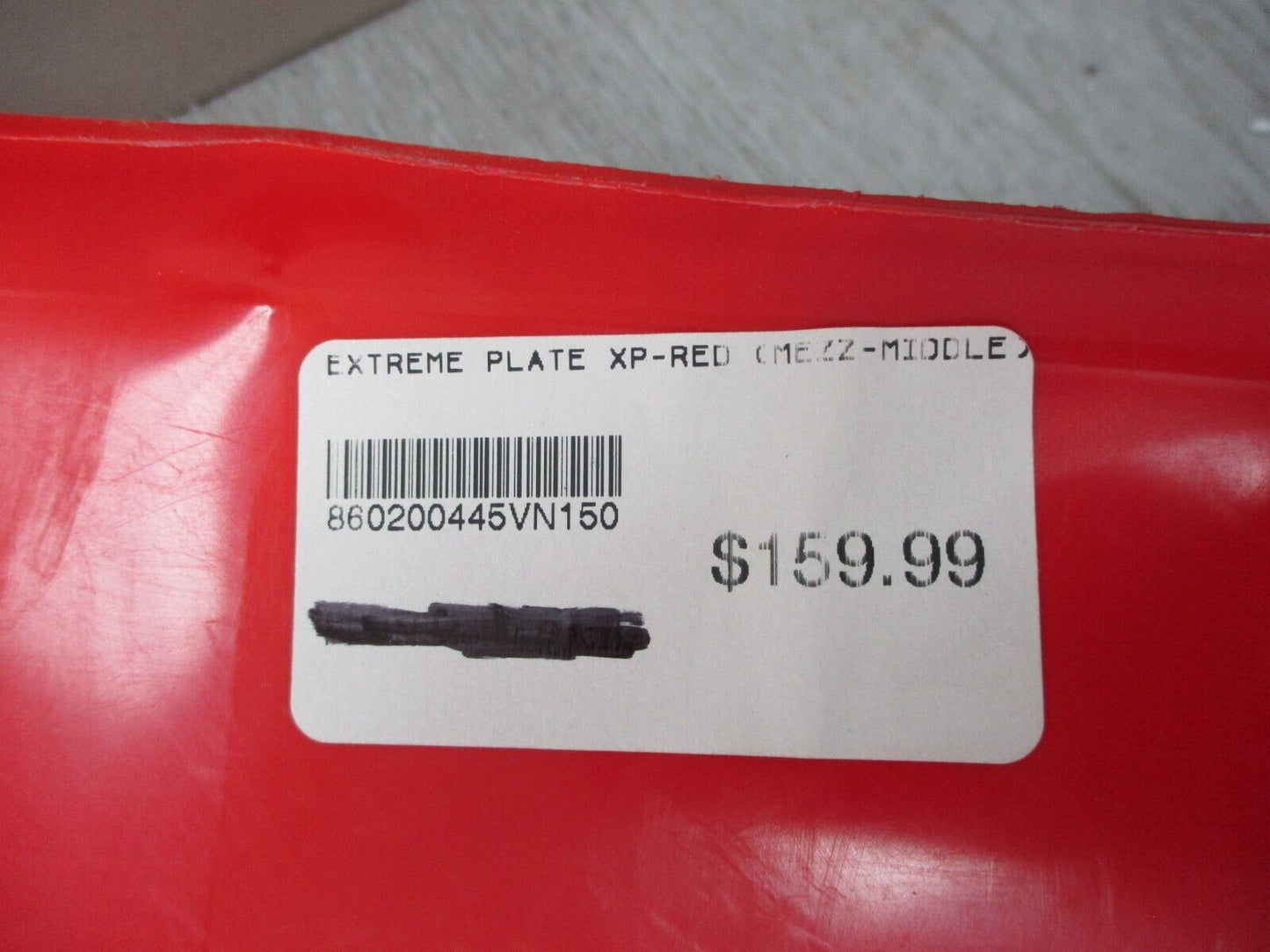 860200445 Ski-Doo New OEM Extreme Skid Plate RED Bulkhead/Chassis Protector REV-