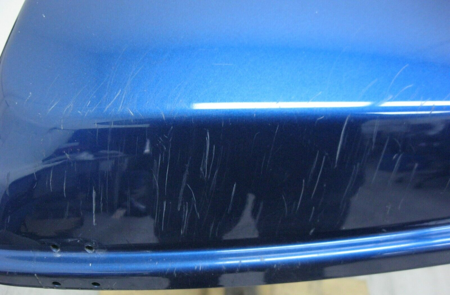 Harley-Davidson OEM 2014 & Newer Blue Tour-Pak Lid, Scuffs in Paint