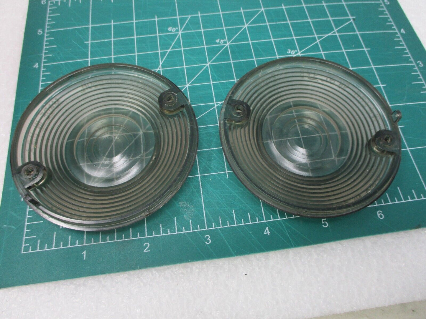 2x Smoked Lens Turn Signal Light Flat Lens Covers For Harley Davidson Electra Gl