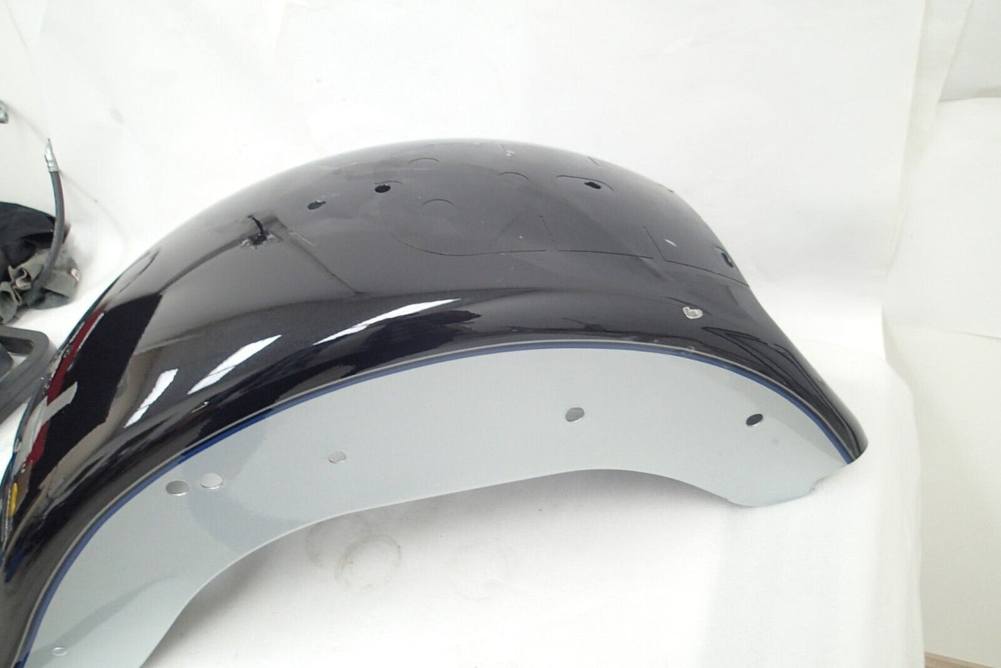 Harley Davidson OEM Fat Boy Rear Fender Midnight Blue/Silver 59596-12DKG VIDEO