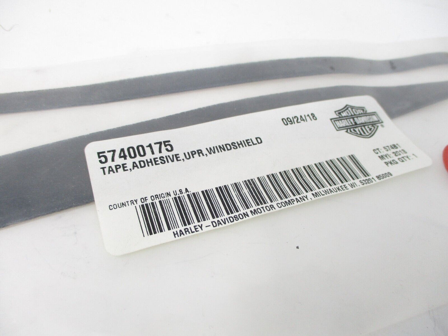 Genuine Harley Davidson Tape Adhesive Upper Windshield 57400175
