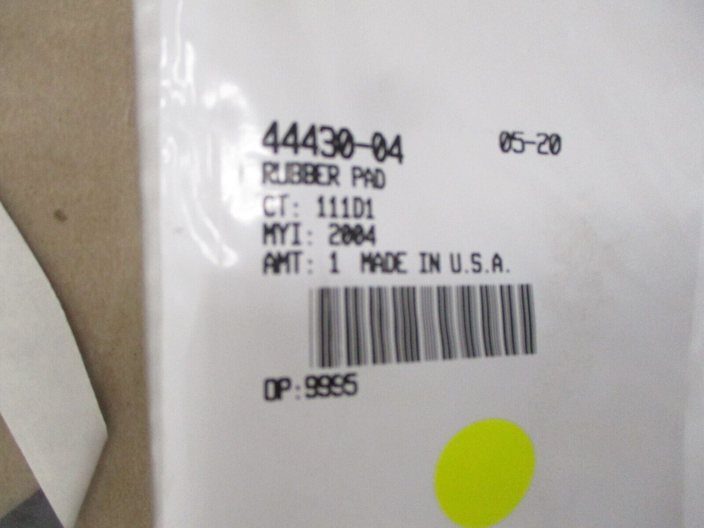 SET 2pcs Genuine Harley Davidson Rubber Pad P/N: 44430-04