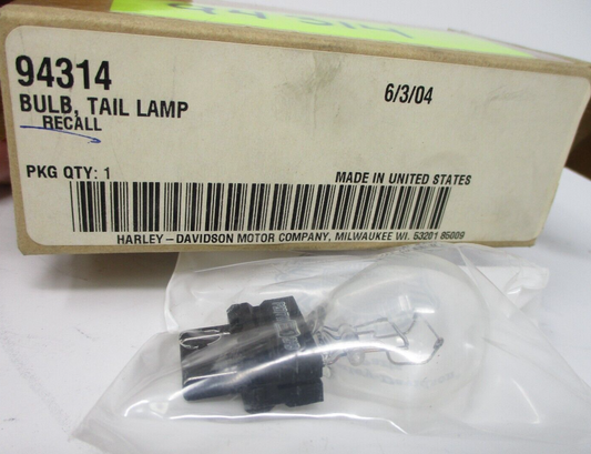 Harley Davidson Genuine NOS Tail Lamp Bulb Recall 94314