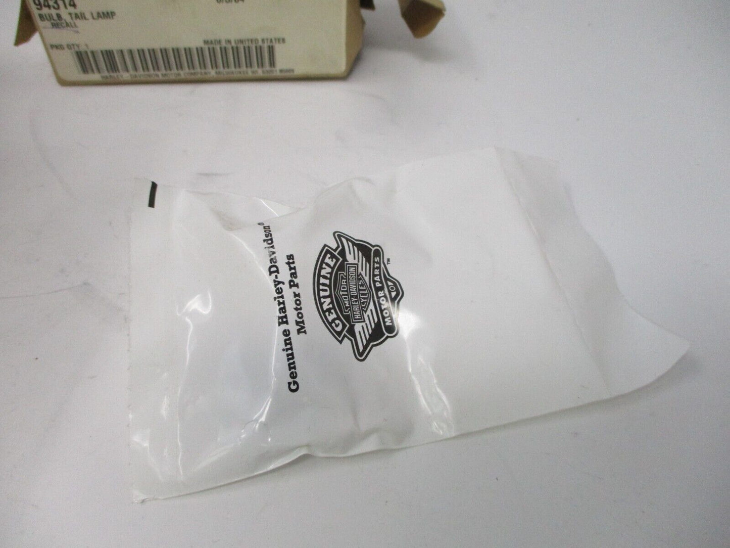 Harley Davidson Genuine NOS Tail Lamp Bulb Recall 94314