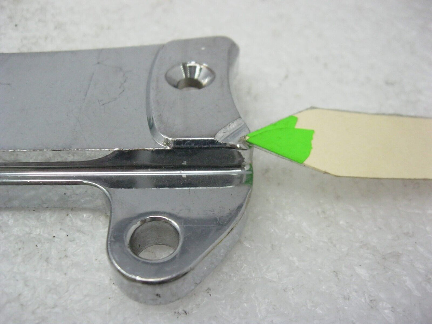 Unbranded Chrome Fork Tube Caliper Mounting Bracket PFX2205
