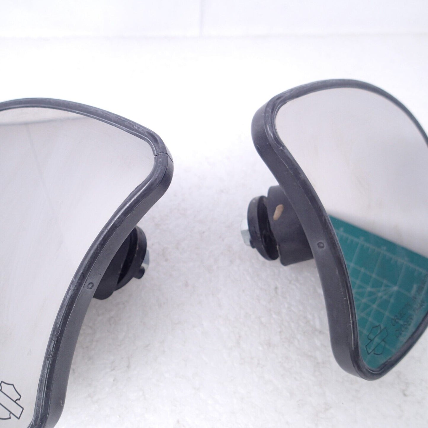 oem Harley 14-24 Touring Front Fairing Mount Black Side Mirrors Genuine Pair