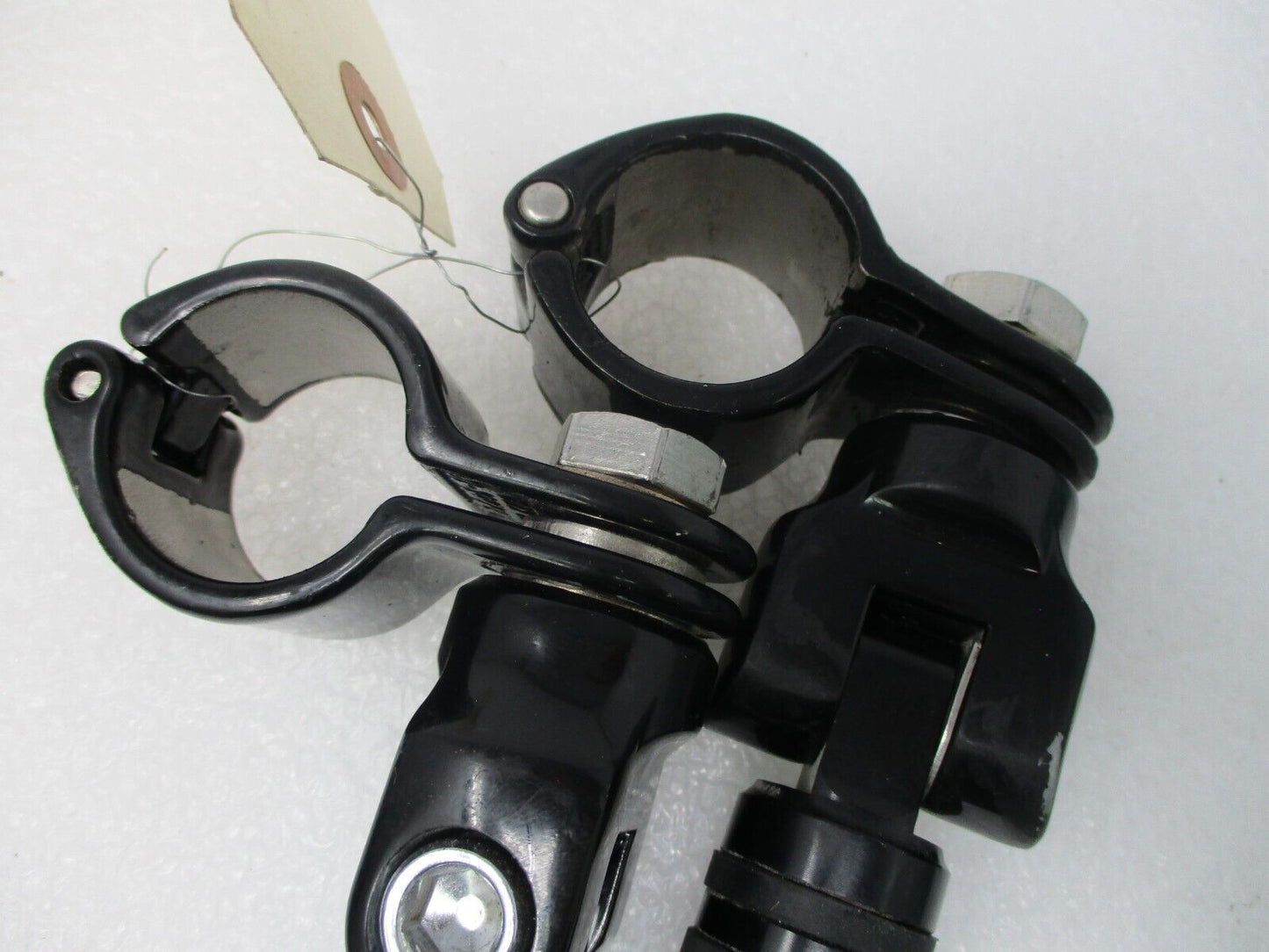 Motorcycle Malle mount Foot Pegs Footrests Footpeg CLAMP Electra Glide FXSB