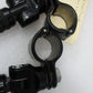 Motorcycle Malle mount Foot Pegs Footrests Footpeg CLAMP Electra Glide FXSB