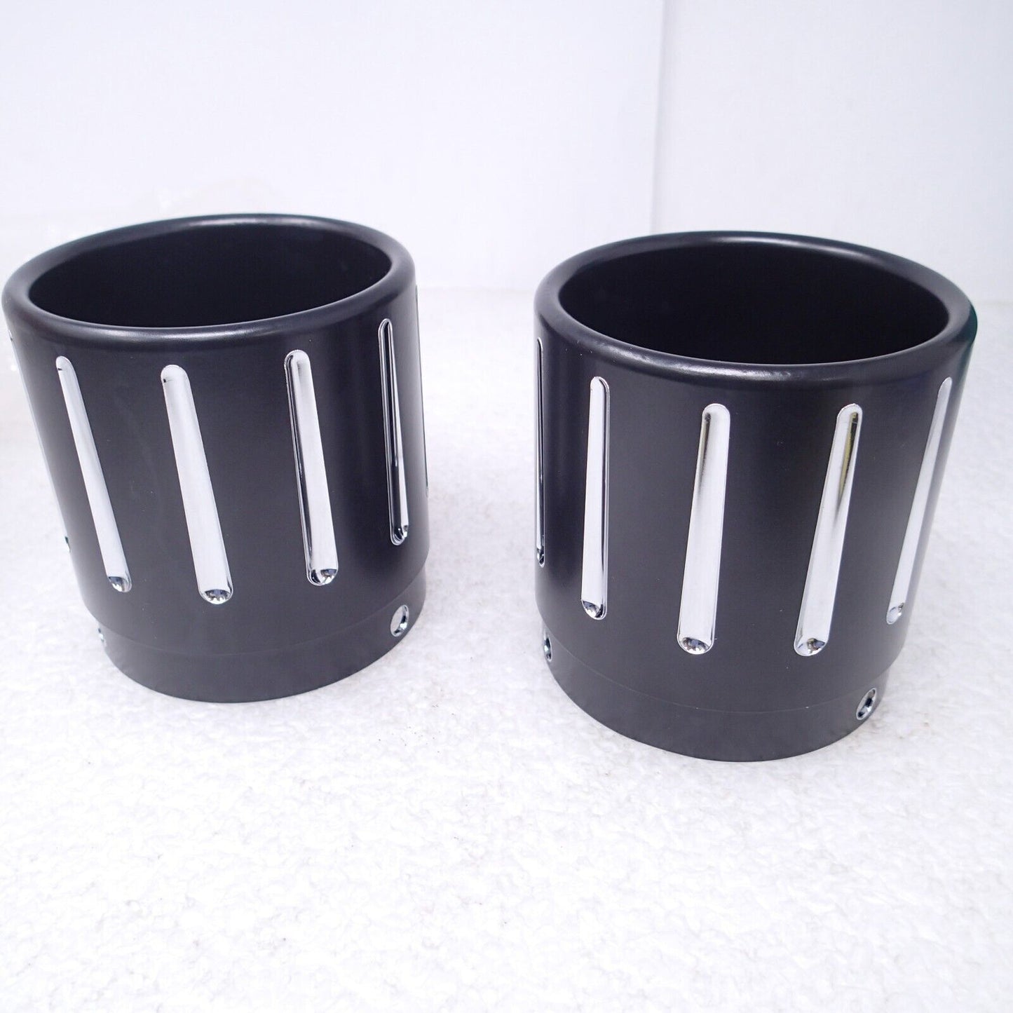 Harley FLHX FLTRX FLHTKL Muffler Endcap Kit, 3.50 In  Black 65100013