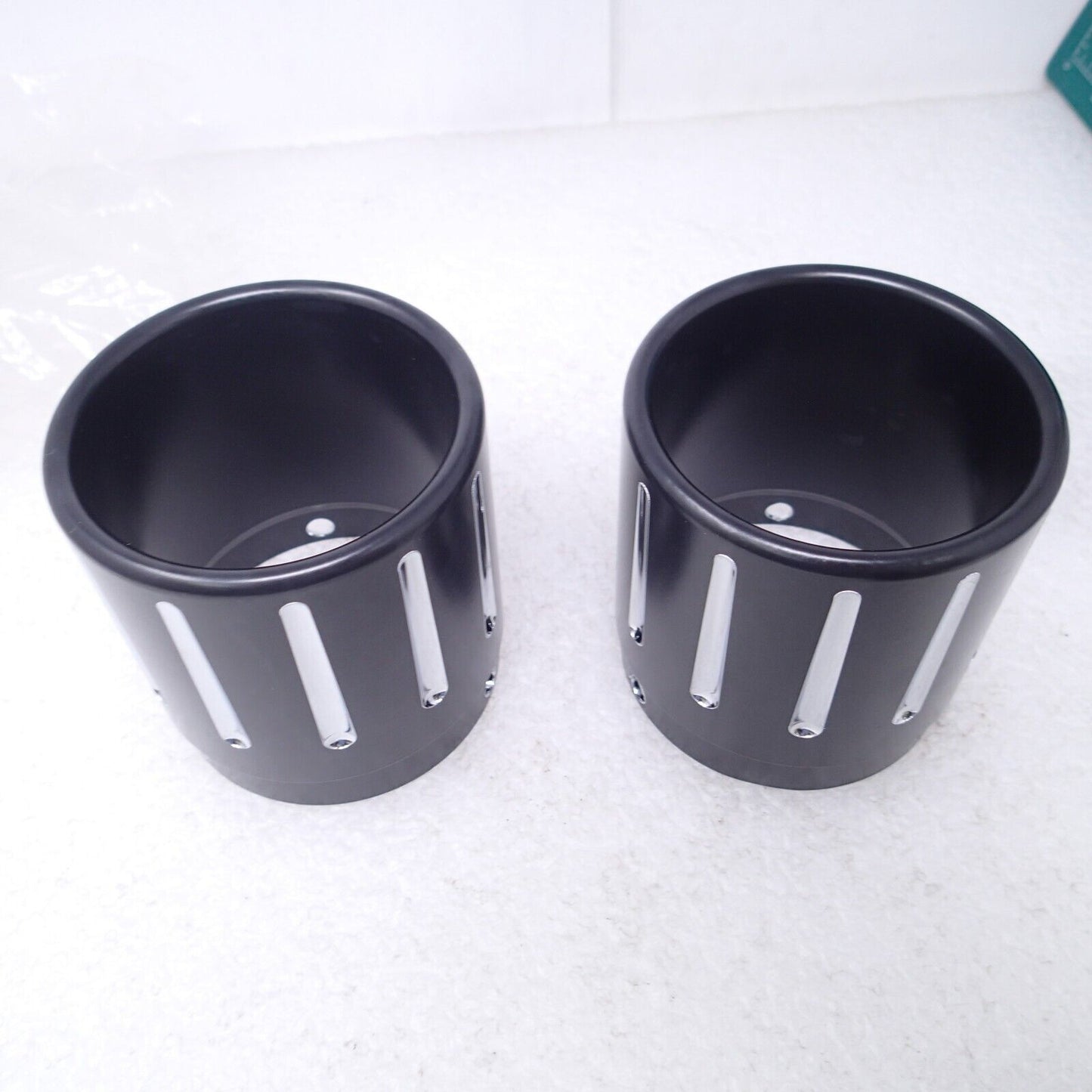 Harley FLHX FLTRX FLHTKL Muffler Endcap Kit, 3.50 In  Black 65100013