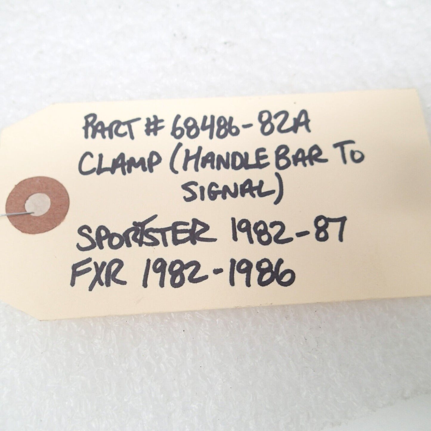 68486-82A Harley-Davidson Handlebar Turn Signal Clamp 82-84 FXR FXRS AMF USED