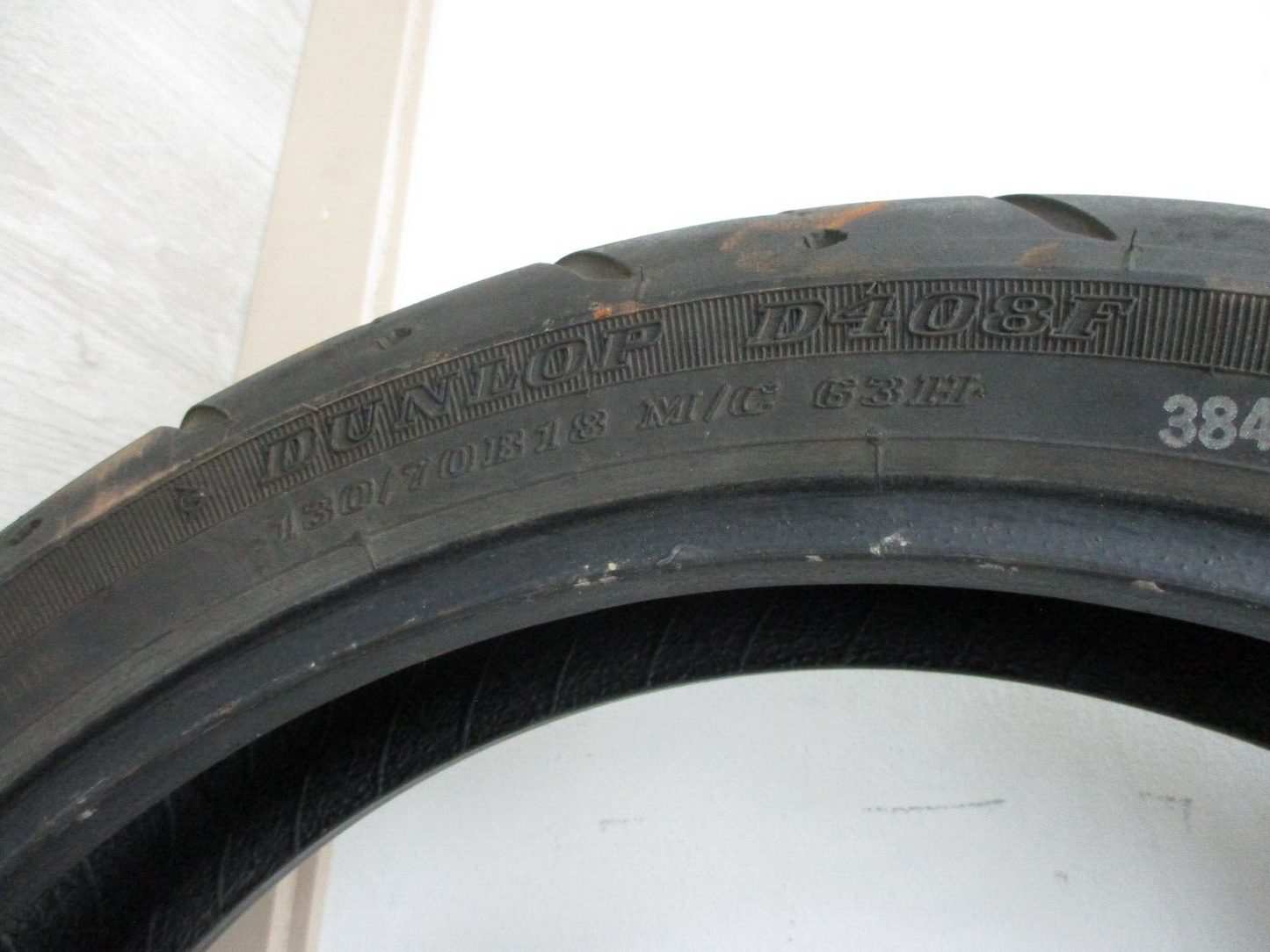 USED DUNLOP D408F 130/70 B18 MC 63H 2319 FRONT TIRE USED USED