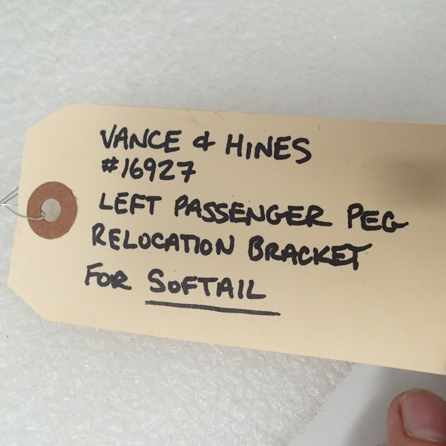 Vance & Hines Left Passenger Peg Relocation Kit - 16927 (NOT FULL) NO screw