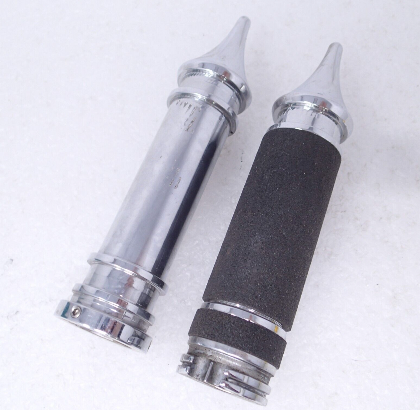 American Ironhorse Custom Chopper Harley Grips Chrome 1" Bars Aih Pointed USED