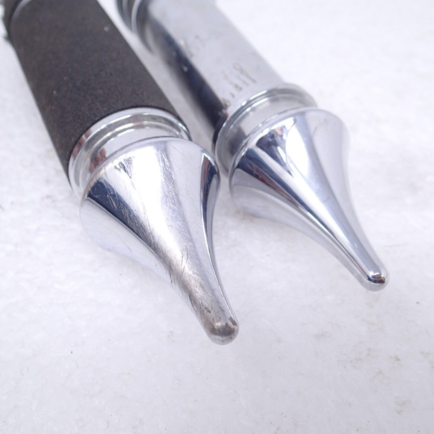 American Ironhorse Custom Chopper Harley Grips Chrome 1" Bars Aih Pointed USED