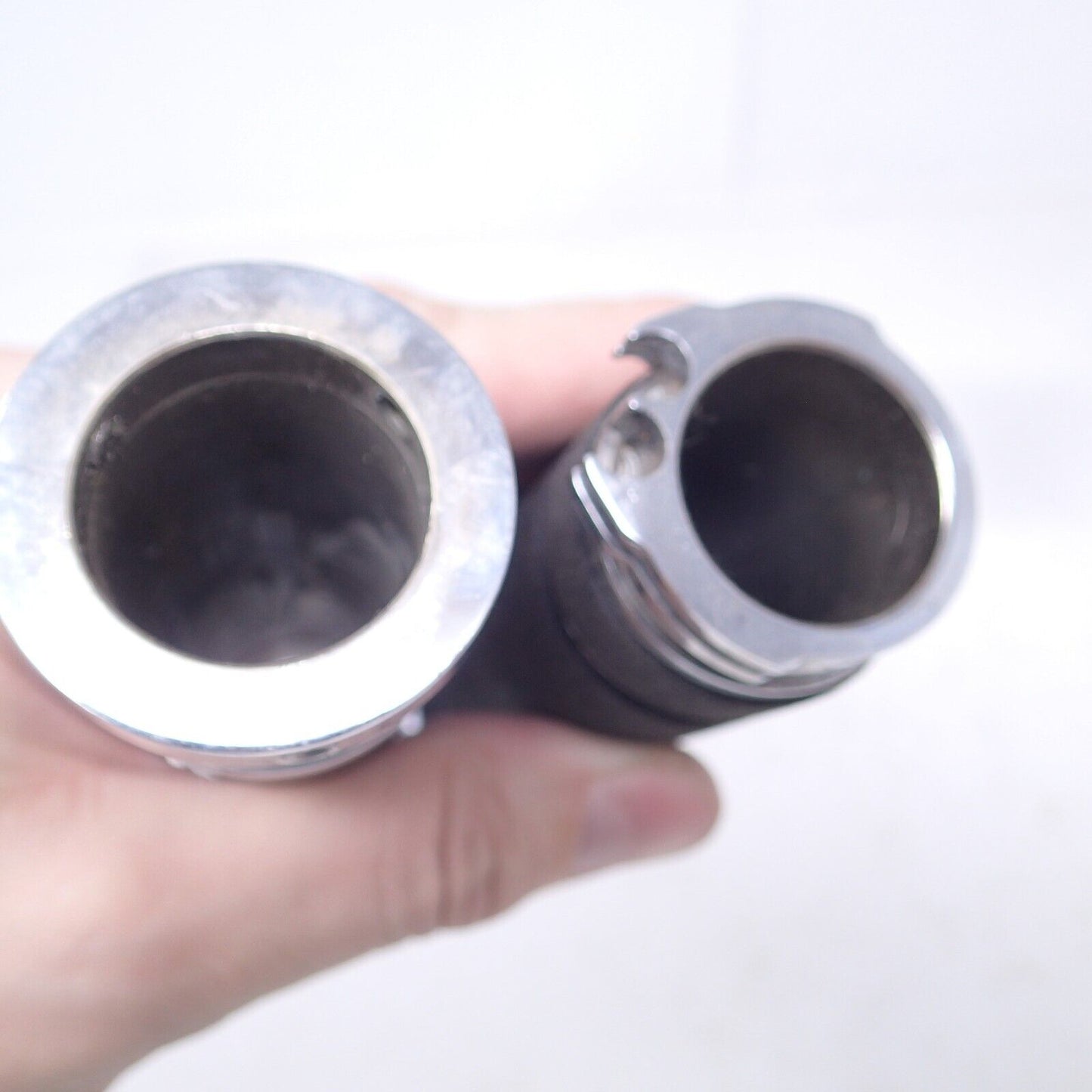 American Ironhorse Custom Chopper Harley Grips Chrome 1" Bars Aih Pointed USED