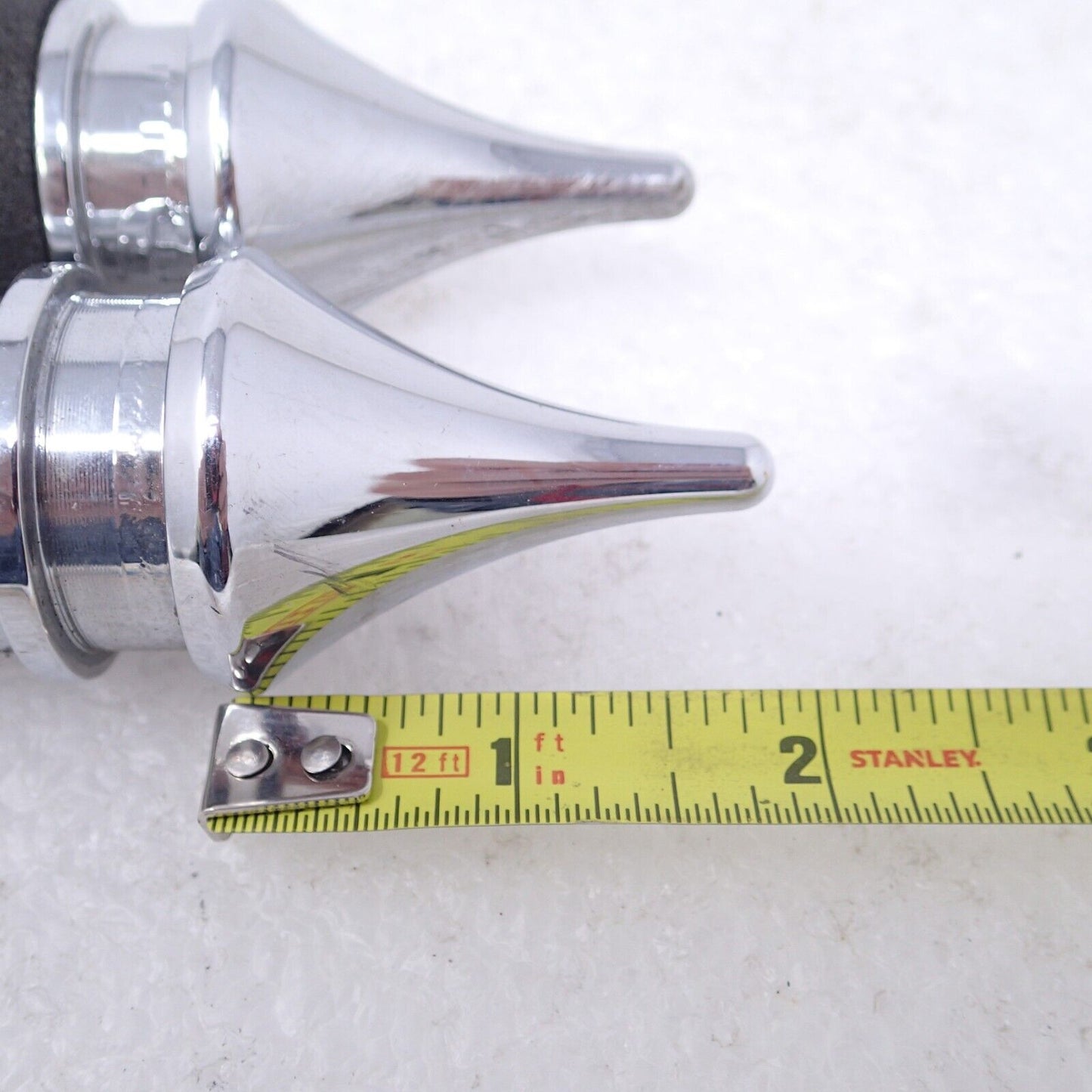 American Ironhorse Custom Chopper Harley Grips Chrome 1" Bars Aih Pointed USED