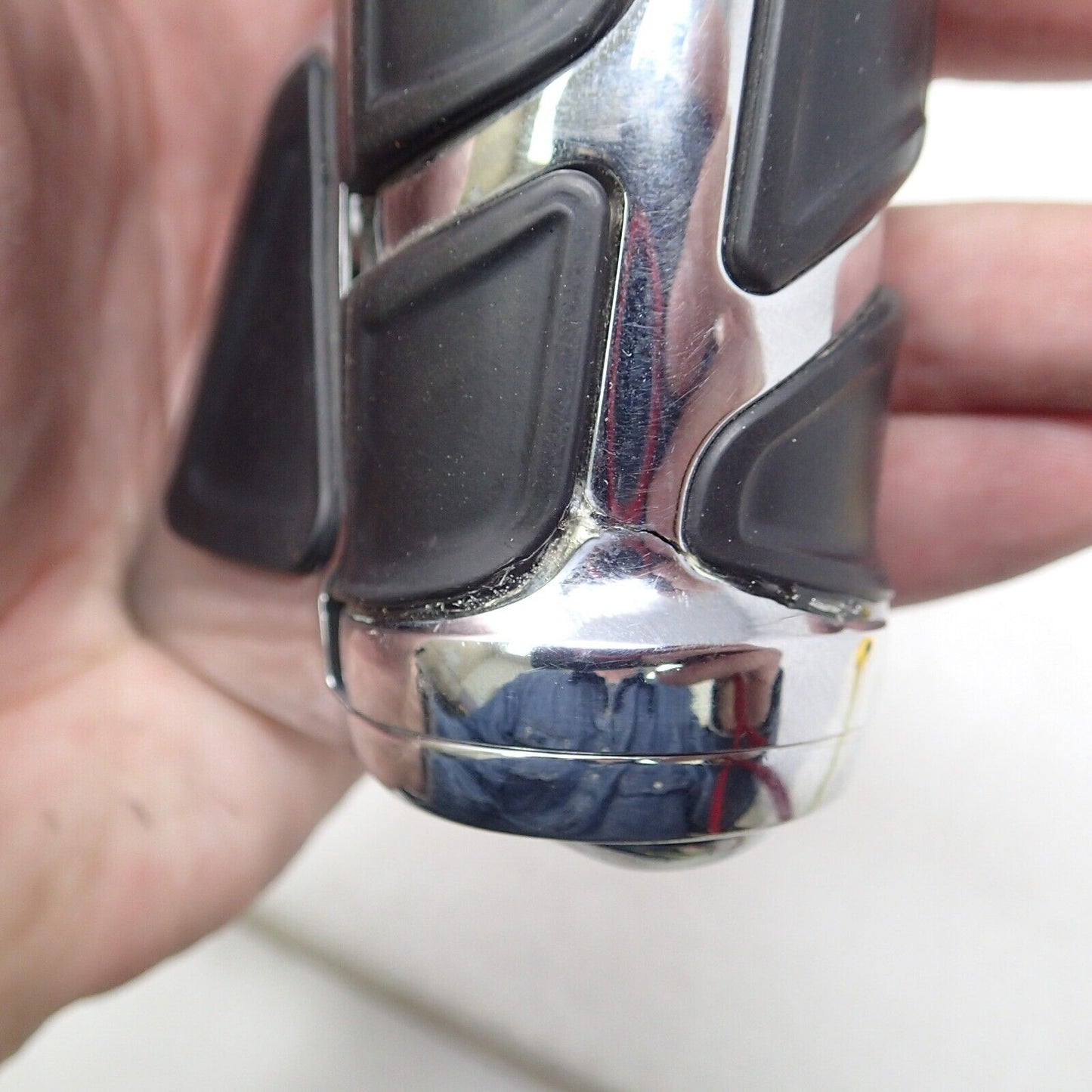 USED Kuryakyn Kinetic Grips 1" #6372 fits Honda/Suzuki Chrome DRAG 0630-1467