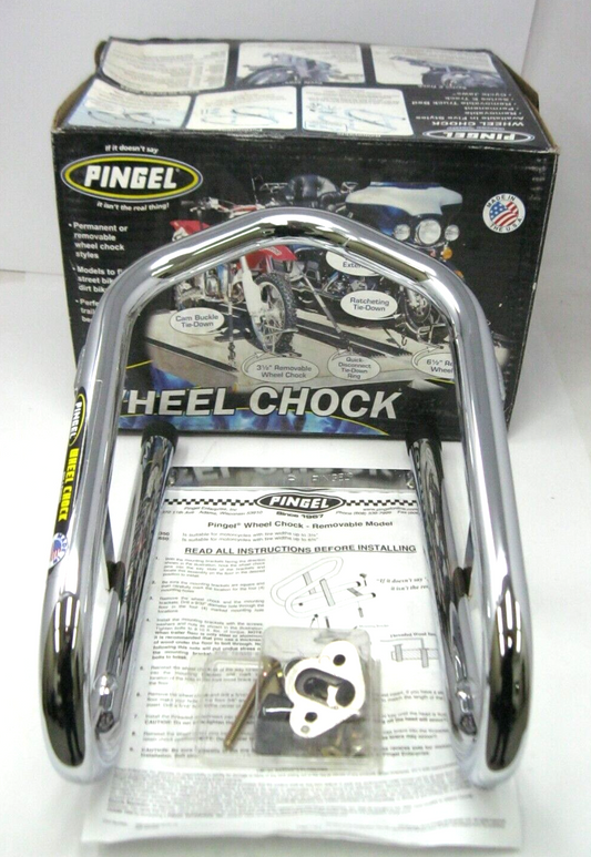 Pingel Chrome 6.5" Removable Wheel Chock WC650